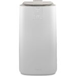 De'Longhi Pinguino PAC EX105 Mobiles Klimagerät mit EcoRealFeel-Technologie, 10.000 BTU/h, für Räume bis 100m³, Entfeuchtungs- & Ventilationsfunktion, 24h-Timer, Energieeffizienzklasse A+++, Weiß