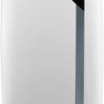 De'Longhi Pinguino PAC EX105 Mobiles Klimagerät mit EcoRealFeel-Technologie, 10.000 BTU/h, für Räume bis 100m³, Entfeuchtungs- & Ventilationsfunktion, 24h-Timer, Energieeffizienzklasse A+++, Weiß