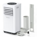 Klimaanlage Mobil 9000 BTU, Mobile Klimaanlage 4-in-1, Kühlung, Entfeuchtung und 2-Stufiger Belüftung, Mobiles Klimagerät mit Abluftschlauch, Digitalanzeige, 24h-Timer, Kühlfläche bis zu 88 m³(33㎡)