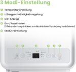 Comfee Mobiles Klimagerät Breezy Cool Pro 2.6,9000 BTU 2,6kW, Kühlen&Ventilieren&Entfeuchten,APP-Steuerung,Raumgröße bis 88m³(33㎡),Mobile Klimaanlage mit Abluftschlauch [Energieklasse A]