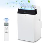 GarveeHome Mobile Klimaanlage 12000 BTU, 3-in-1 Klimagerät Mit Abluftschlauch, Leise, Digitaldisplay, Fernbedienung, 24h-Timer, Fenster-Installationsset, Für Räume Bis 51m²