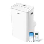 Comfee Mobiles Klimagerät Breezy Cool Pro 2.6,9000 BTU 2,6kW, Kühlen&Ventilieren&Entfeuchten,APP-Steuerung,Raumgröße bis 88m³(33㎡),Mobile Klimaanlage mit Abluftschlauch [Energieklasse A]