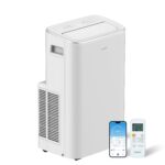 Comfee Mobiles Klimagerät Breezy Cool Pro 2.6,9000 BTU 2,6kW, Kühlen&Ventilieren&Entfeuchten,APP-Steuerung,Raumgröße bis 88m³(33㎡),Mobile Klimaanlage mit Abluftschlauch [Energieklasse A]