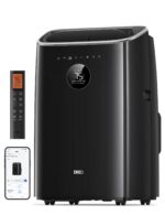 DREO Klimaanlage Mobil, 7.500 BTU Mobiles Klimagerät für Schlafzimmer & Büro, 3-in-1 Kühlen/Ventilieren/Entfeuchten, App-/Sprachsteuerung/Fernbedienung, drainagefrei, Fenster-Set, 2,5 L/h, AC318S
