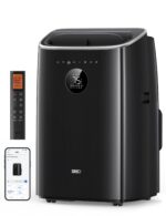 DREO Klimaanlage Mobil, 7.500 BTU Mobiles Klimagerät für Schlafzimmer & Büro, 3-in-1 Kühlen/Ventilieren/Entfeuchten, App-/Sprachsteuerung/Fernbedienung, drainagefrei, Fenster-Set, 2,5 L/h, AC318S