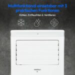 MEDION Smarte Mobile Klimaanlage mit Abluftschlauch P1002 (10000 BTU, mobil, inkl. Fensterabdichtung, bis 34m², 3in1 Kühlen Entfeuchten Ventilieren, App- und Sprachsteuerung, Schlafmodus, MD 37733)